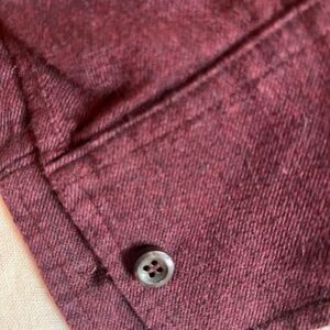 Private White VC Button Down Shirt Size 5  Burgundy Large